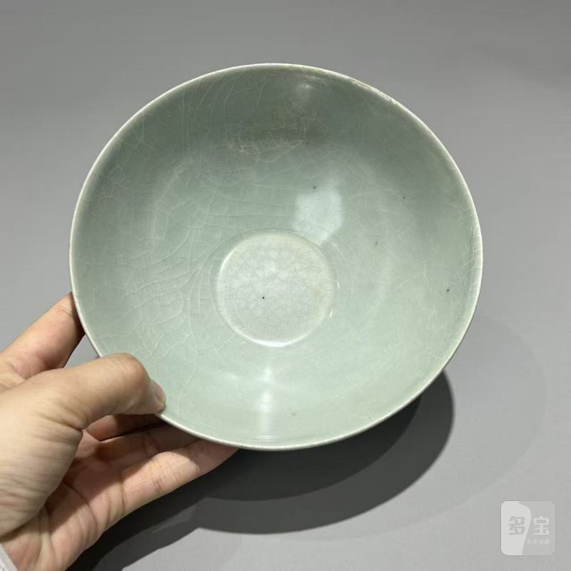 明代 龙泉粉青釉莲瓣碗 - 图9